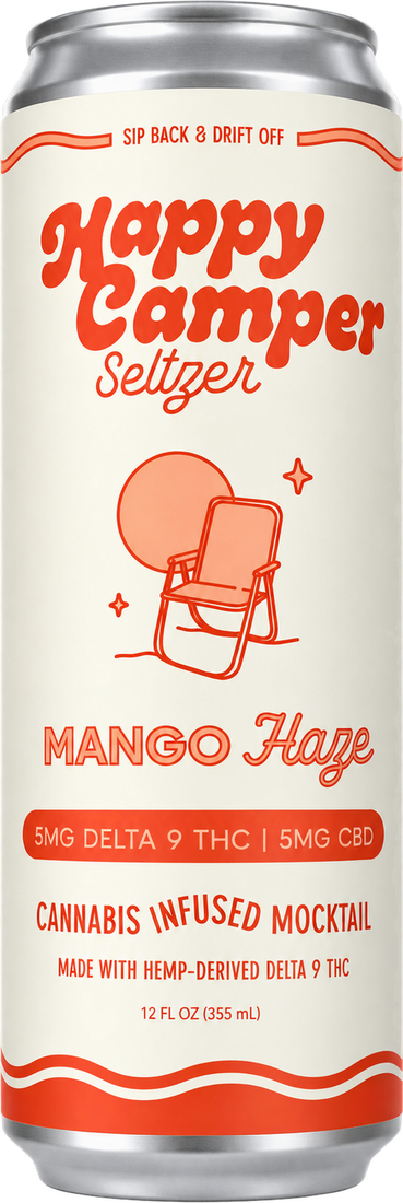 Mango Haze seltzer can